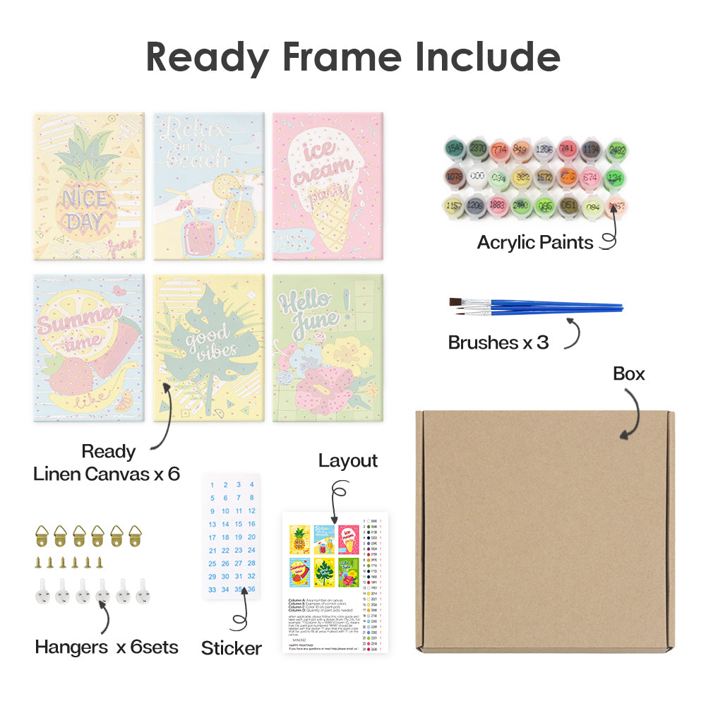 Sweet Summer (Set of 6)