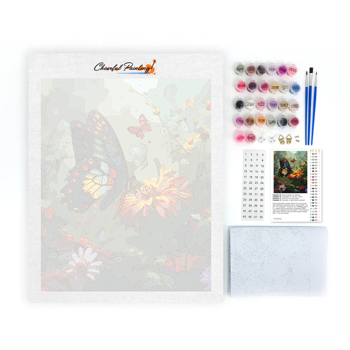 Colorful Butterfly - Paint by Numbers