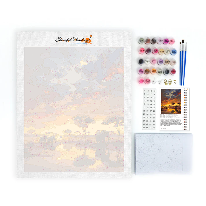 Herd of Elephants - Paint by Numbers