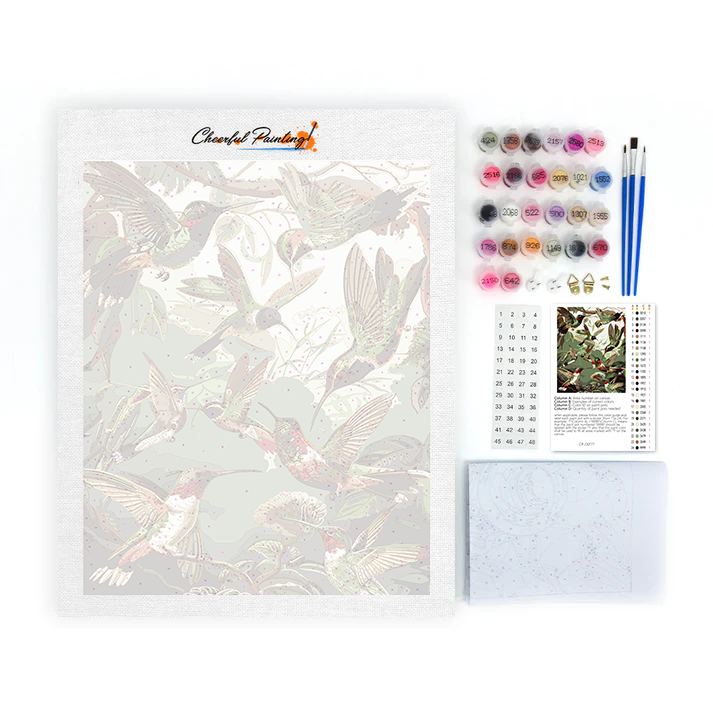 Trochilidae hummingbird - Paint by Numbers