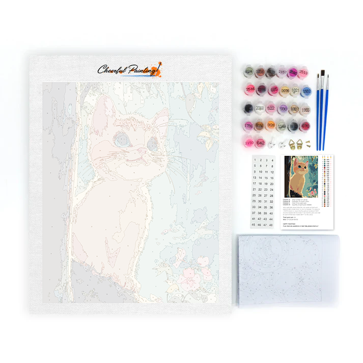Kitten in the Forest Canopy - Paint by Numbers