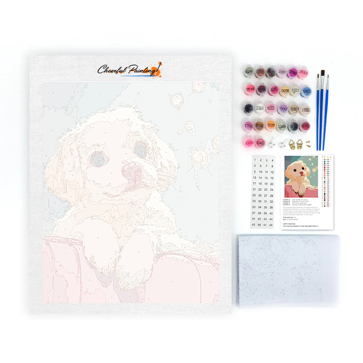 Cozy Canine Moments - Paint by Numbers