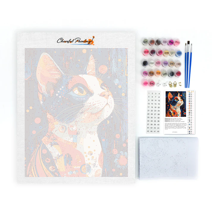 Calico Cat - Paint by Numbers