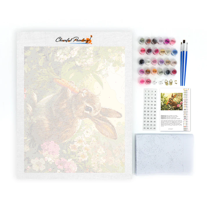 Cute Bunny - Paint by Numbers