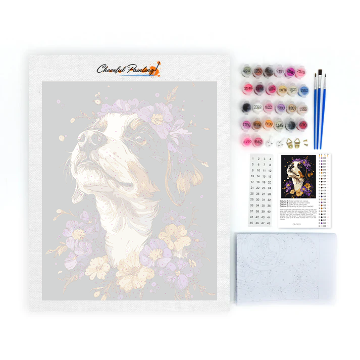 Bernese Mountain Dog - Paint by Numbers