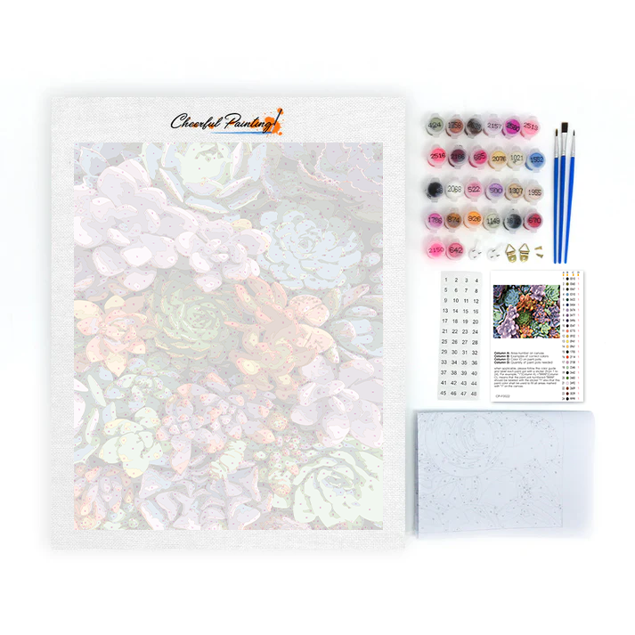 Succulents - Paint by Numbers