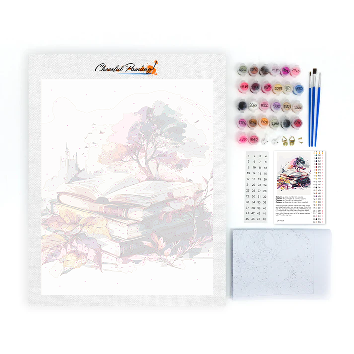 Watercolor Books - Paint by Numbers