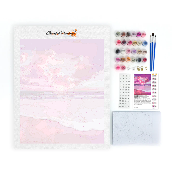 Pink Sea - Paint by Numbers