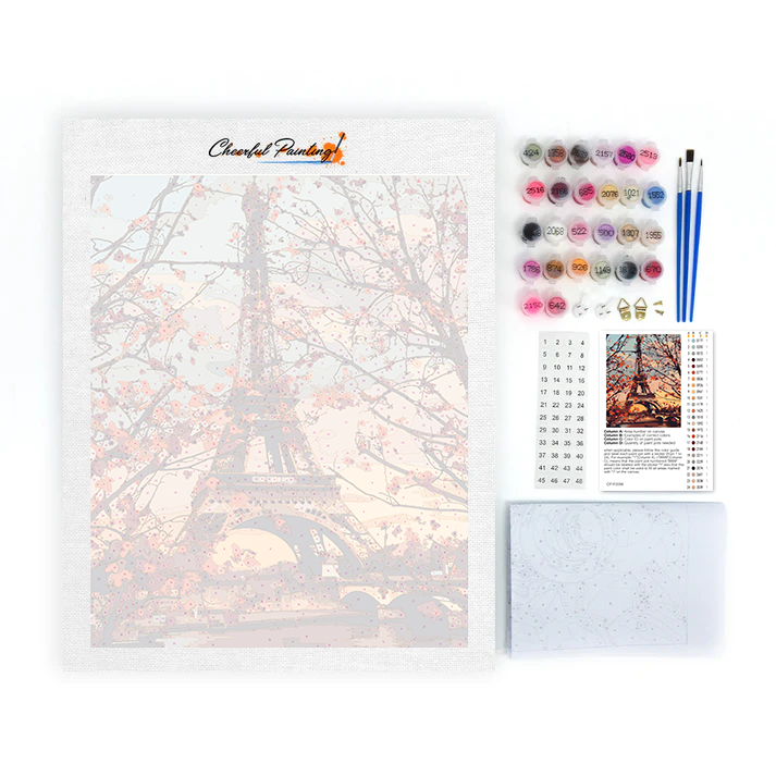 Paris Autumn Leaves - Paint by Numbers