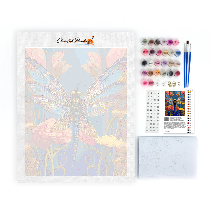 A Beautiful Dragonflies - Paint by Numbers