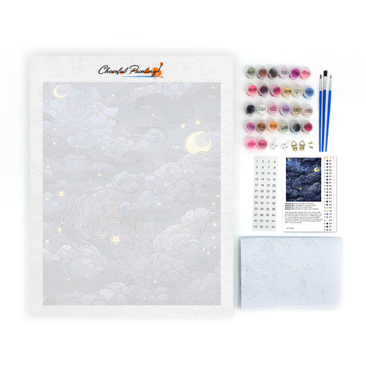 Seamless pattern - Paint by Numbers