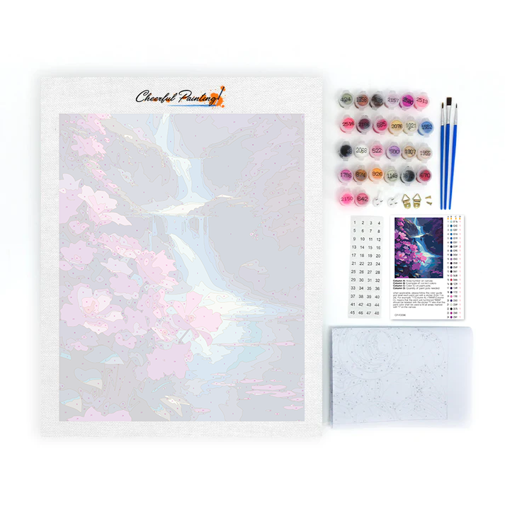 Flower falls - Paint by Numbers