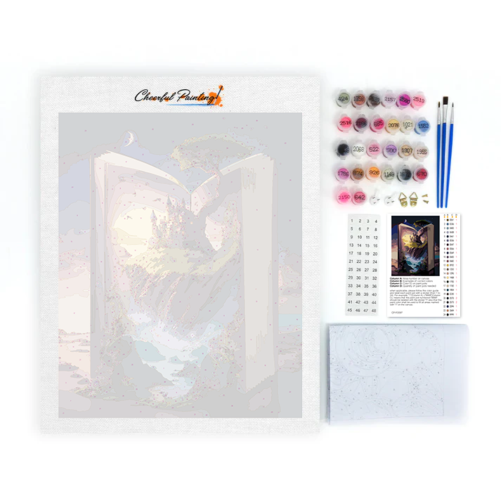 Fairytale coming out of a book - Paint by Numbers