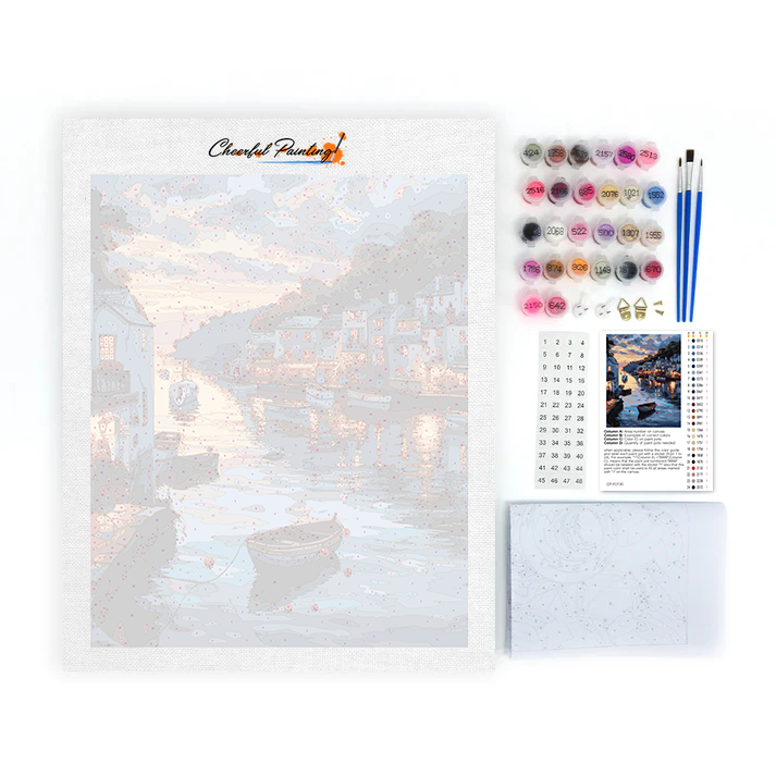 Sunset Town - Paint by Numbers