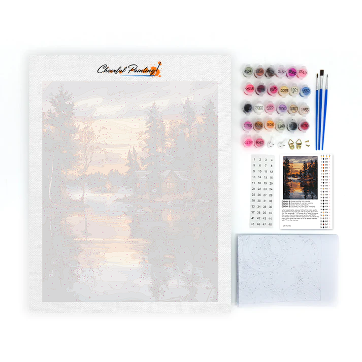 House on the Water - Paint by Numbers