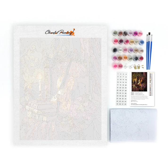 Violin and Book - Paint by Numbers