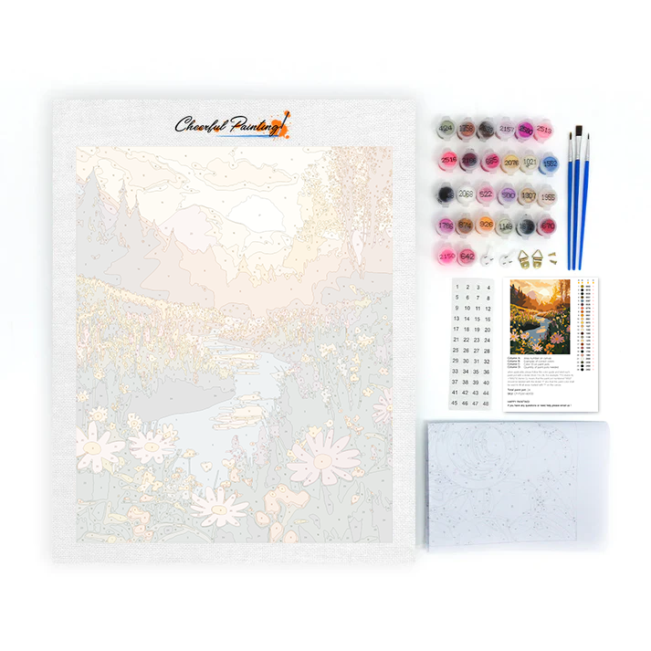 Sunset Valley - Paint by Numbers