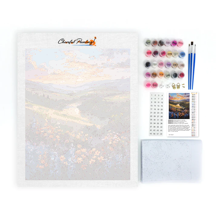 Meadow of Colorful Dreams - Paint by Numbers