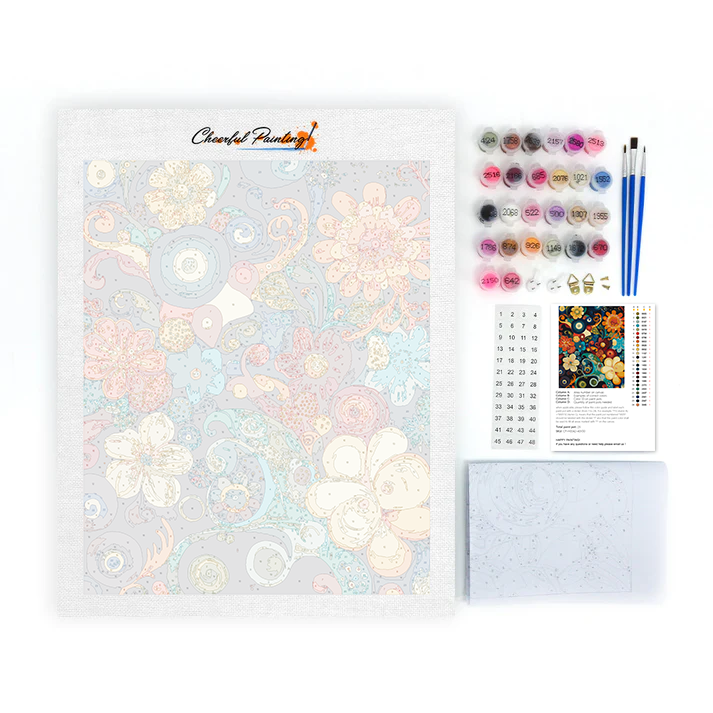 Abstract Flowers - Paint by Numbers