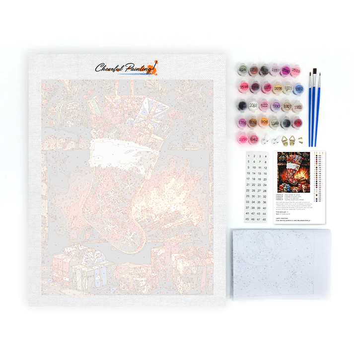 Christmas Stocking - Paint by Numbers