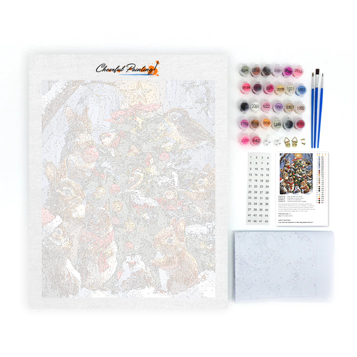 Christmas and Critters - Paint by Numbers