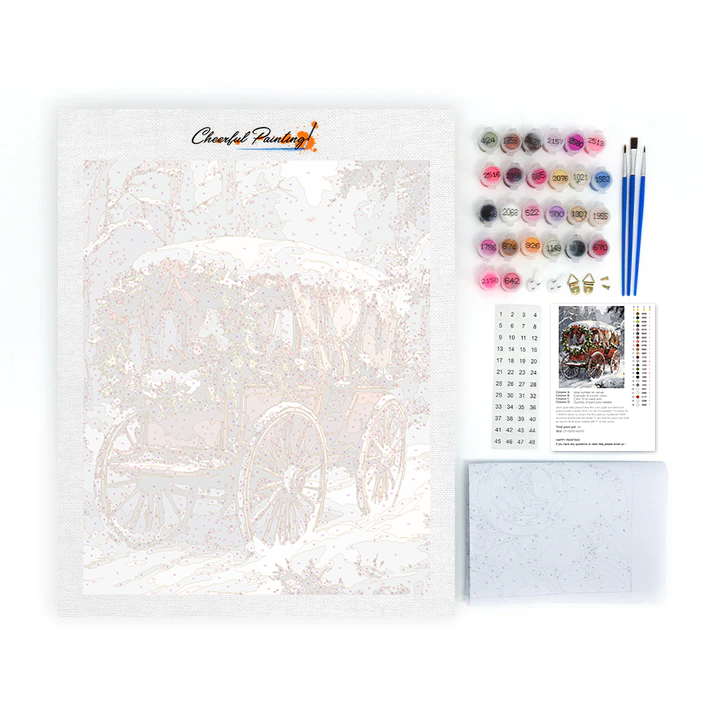 Christmas Carriage - Paint by Numbers