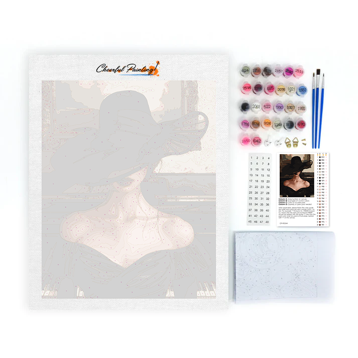 Woman by Grand Piano - Paint by Numbers