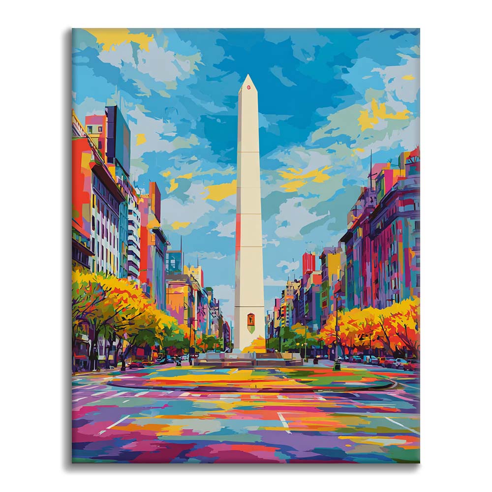 Buenos Aires Obelisk - Paint by Numbers – Cheerful painting® (UK)
