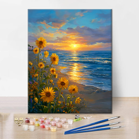 Golden Shore - Paint by Numbers