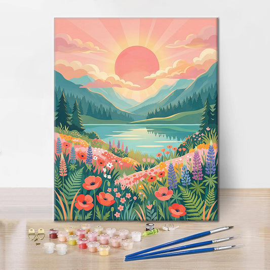 Sunrise Valley - Paint by Numbers