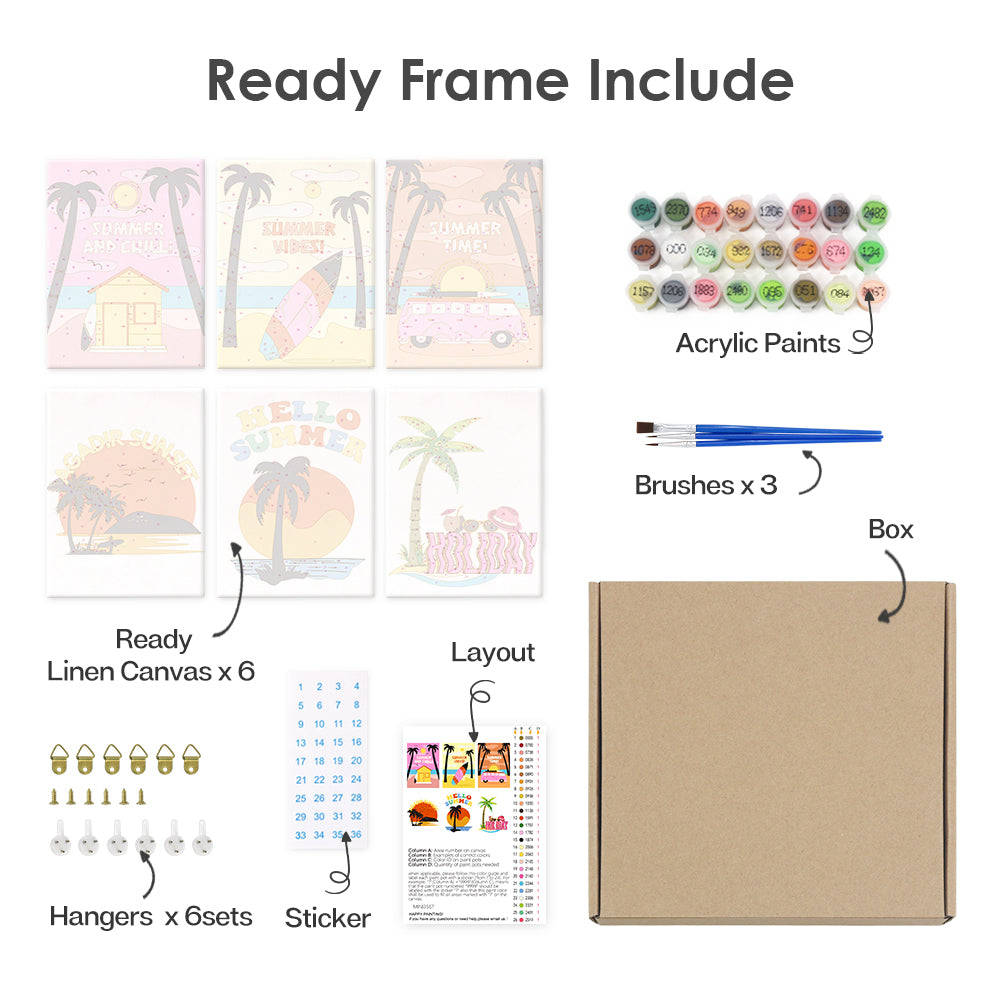 Sun & Palms (Set of 6)