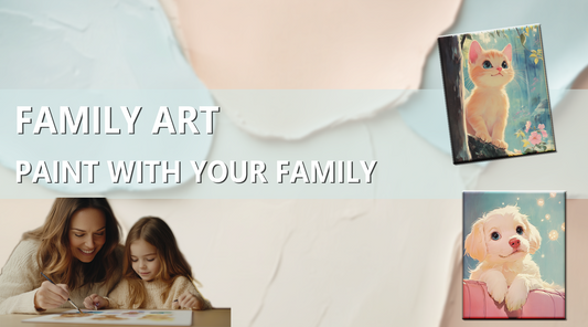Painting by numbers with the family: an artistic journey together 🖼️👨‍👩‍👧