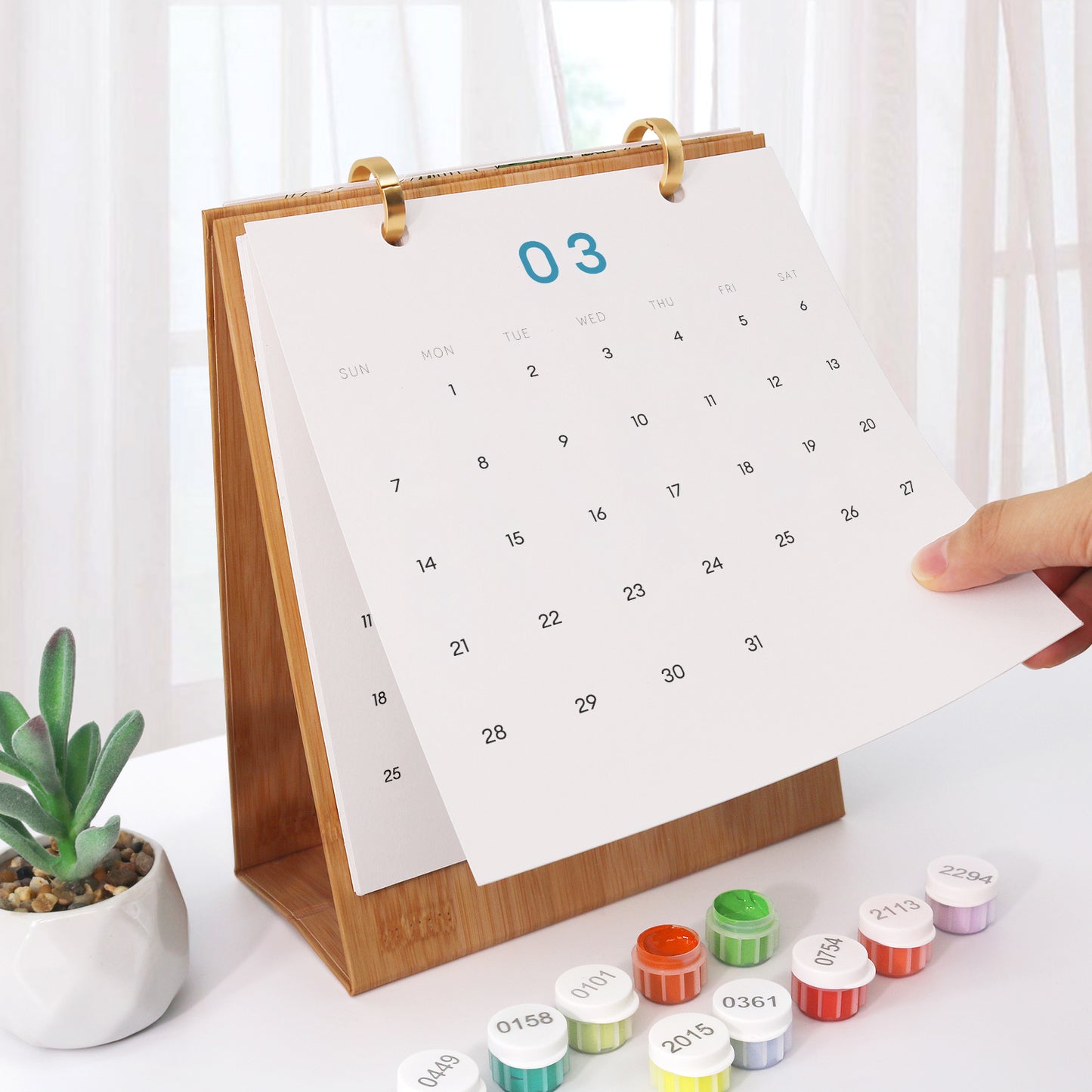 World Trip Edition - 2027 Paint by Numbers Desk Calenda