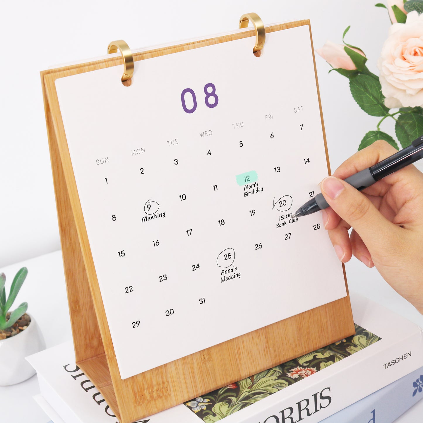 Flowers Edition - 2027 Paint by Numbers Desk Calenda
