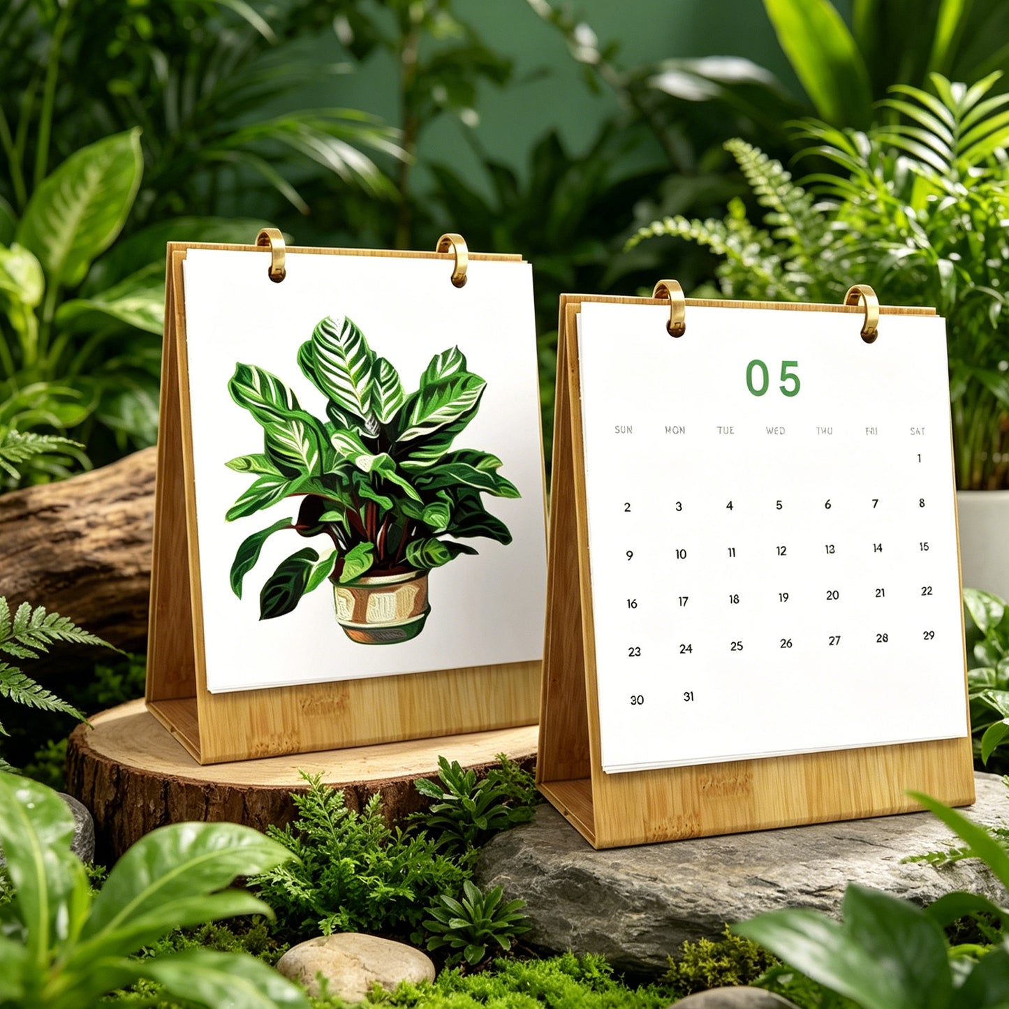 Plants Edition - 2027 Paint by Numbers Desk Calenda