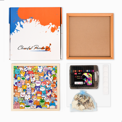 Shiba Inu - Wooden Coloring Puzzle