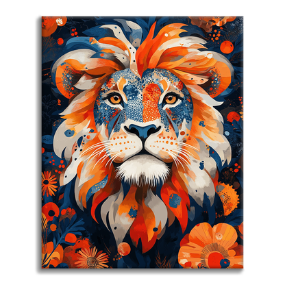 Brave Heart Lion - Paint by Numbers