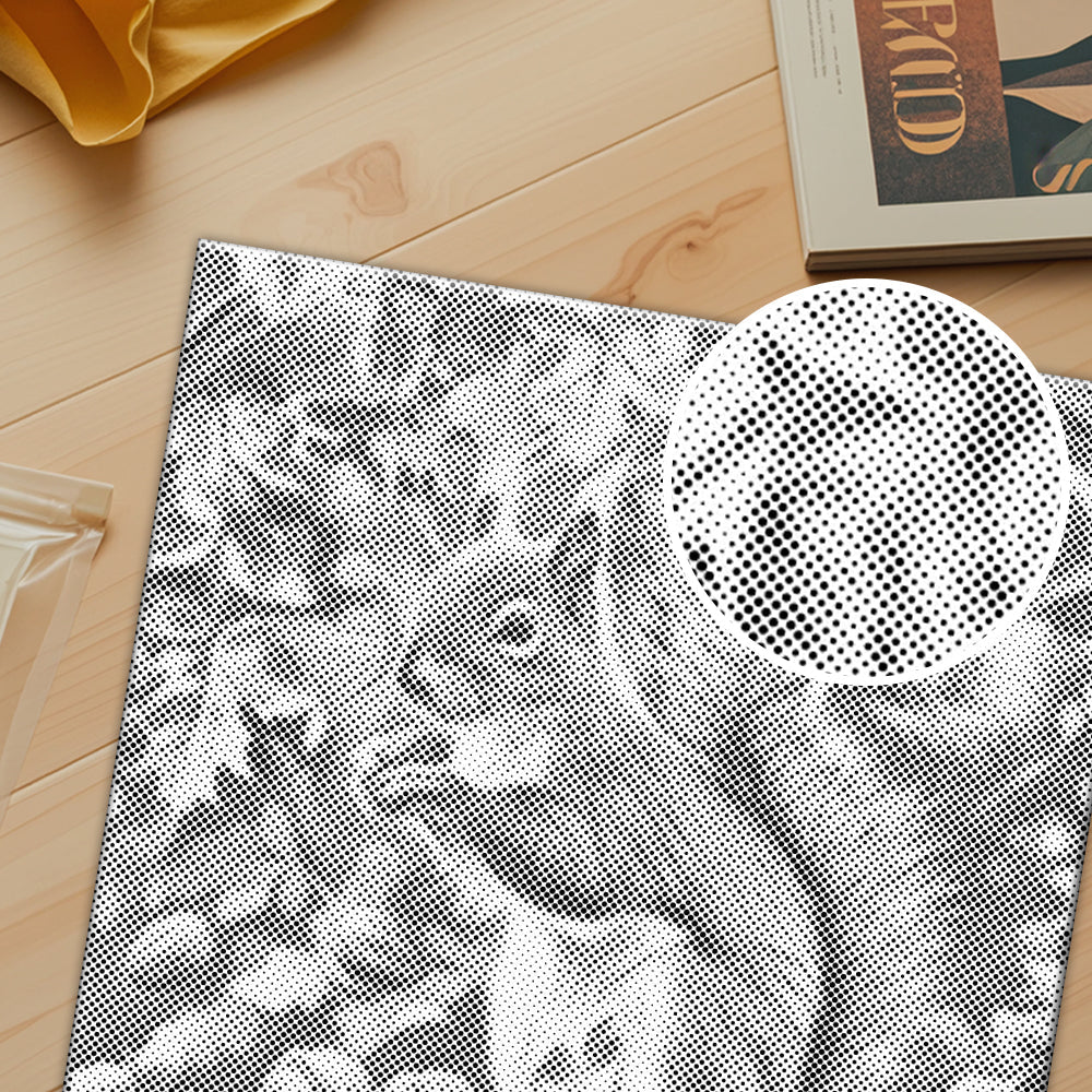 Squirrel In Autumn Leaves - Dot Painting