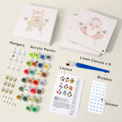Christmas Animals (Set of 9)