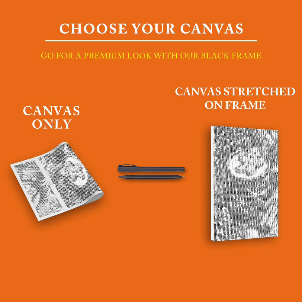 Gingerbread Man and Hot Tea - Dot Painting