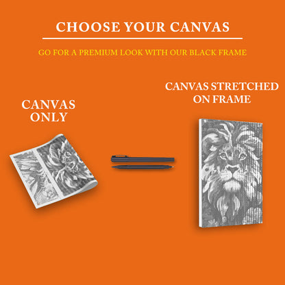 Lion with a Brave Heart - Dot Painting