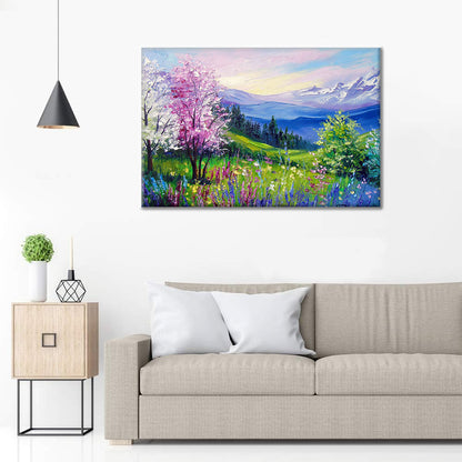Spring at the Alps - Paint by Numbers