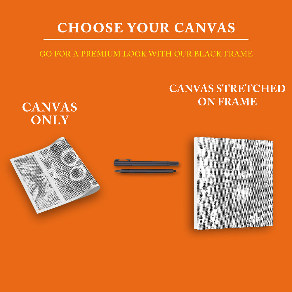 Soft and Cute Baby Owl - Dot Painting