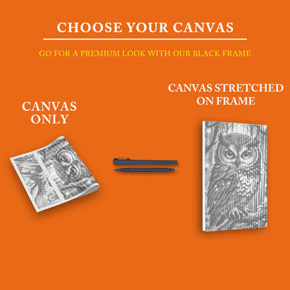 Blue Owl - Dot Painting