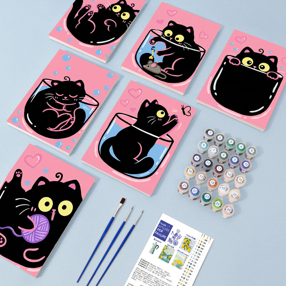 Pink Black Cats