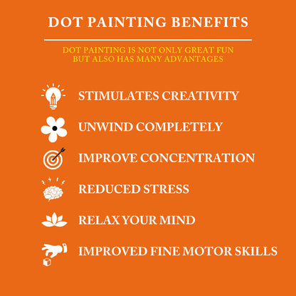 Summer Drink - Dot Painting