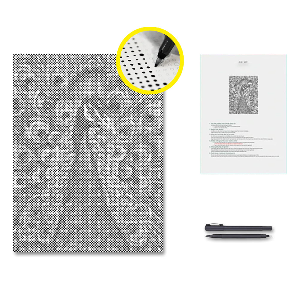 Peacock - Dot Painting