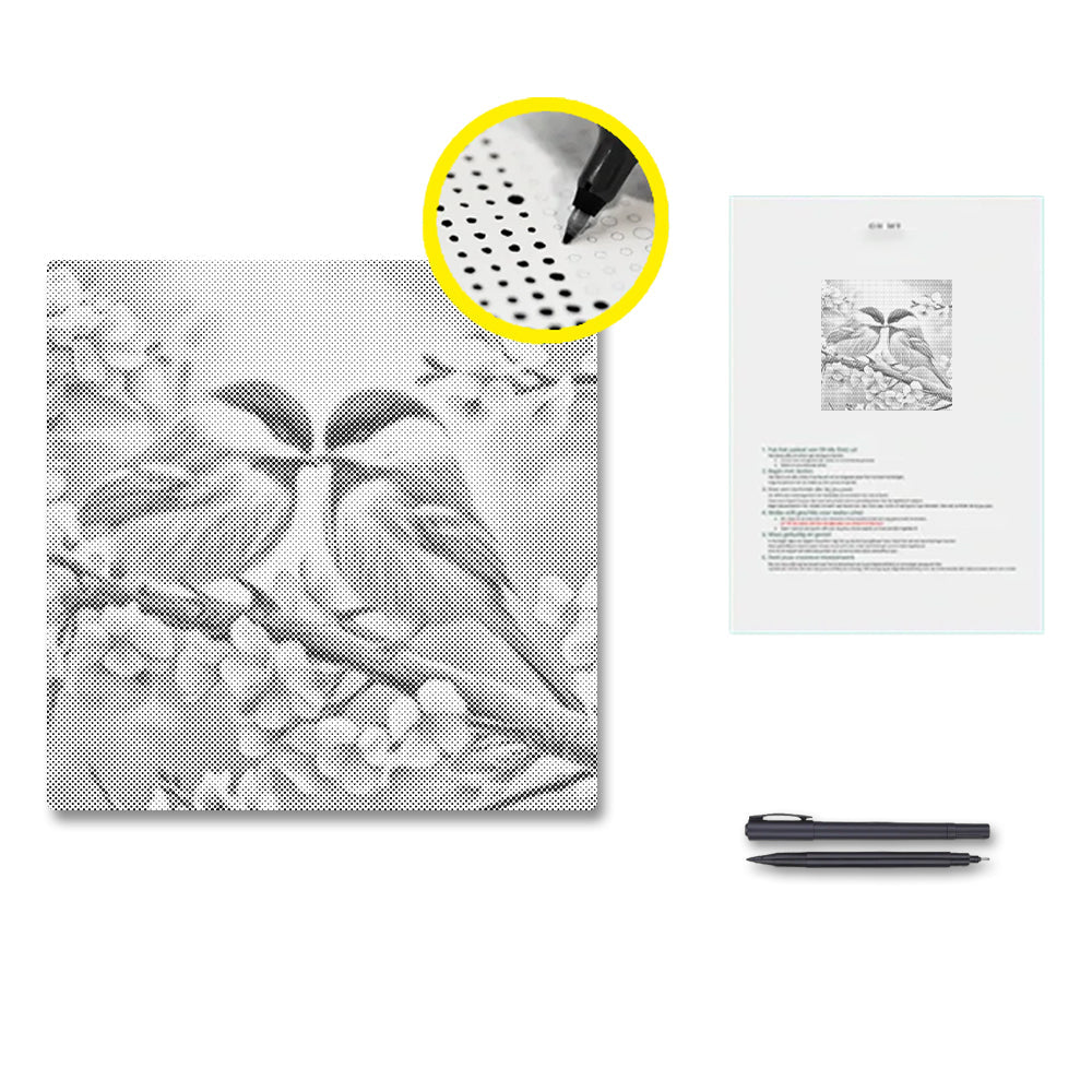 Love Birds - Dot Painting