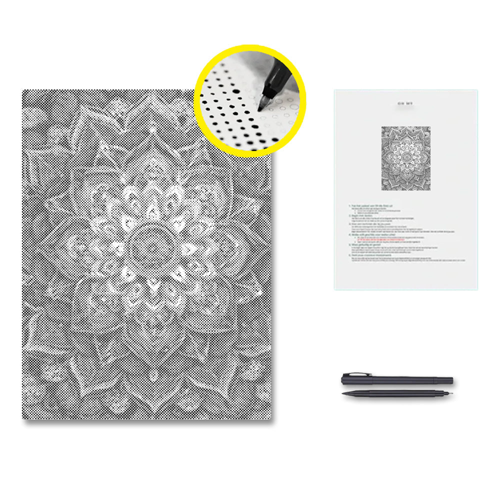Rainbow Flower Mandala - Dot Painting