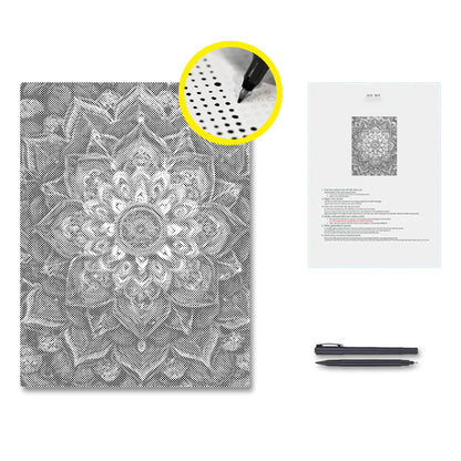 Rainbow Flower Mandala - Dot Painting